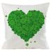 St Patricks Day Decorations - Chiccall Happy St Patricks Day Love Clover Throw Pillow Covers 18 x 22 Inch Green Heart Lucky Shamrocks Decoration for Sofa Couch Party Favors