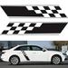 Star Home 2Pcs Car Decor Sticker Attractive Exquisite Workmanship Eco-friendly Race Style Bumper Sticker for SUV