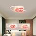 LED Heart-Shaped Ceiling Light Fixture Bedroom Dimmable Chandelier Home Decor