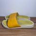 Nike Shoes | Nike Benassi "Just Do It" Ultra Se Sandal Slides Women's Size 8 | Color: White/Yellow | Size: 8