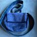 Anthropologie Bags | Anthropologie Suade Blue Crossbody Bag | Color: Blue | Size: Os
