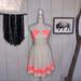 Free People Dresses | Free People Cream Sun Dress With Hot Pink Lace | Color: Cream/Pink | Size: Xs
