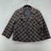 Nine West Jackets & Coats | Nine West Womens Blazer Size 8 Plaid Button Brown Lined Career Work City | Color: Brown | Size: 8