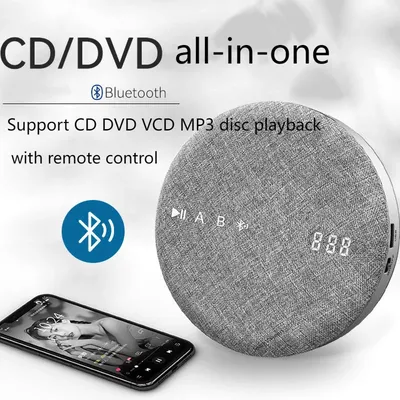 Lecteur CD Bluetooth portable avec haut-parleurs musique rétro USB télécommande stéréo