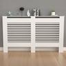 Cache Radiateur Blanc - Grille Cache Radiateur Maison en mdf Couvre Radiateur Bois Cache-Radiateur