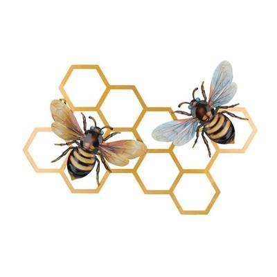 Regal Art & Gift 13313 - Luster Bee Wall Decor - Honeycomb Wall Decor Figurines