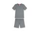 Sanetta Jungen-Schlafanzug kurz Blaumelange | Bequemer Schlafanzug für Jungen kurz. | Pyjamaset Größe 104