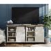 Fitueyes Steel 2 - Door Accent Cabinet Wood/Metal in Black/Brown/Gray | 35 H x 70 W x 15.7 D in | Wayfair A-SCTx2-WFN