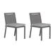 Winston Porter Jaquaya Plantation Key Outdoor Side Chair in Gray | 34 H x 19 W x 24 D in | Wayfair B52413FD381A4391BB23DC03DF6636C9