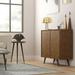 Wade Logan® Lowry Accent Cabinet Wood in Brown | 42 H x 39 W x 17 D in | Wayfair A6F36F3D01D648E9AC89A003538DA099