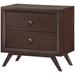 George Oliver Ethni 2 - Drawer Nightstand in Wood in Brown | 21 H x 16 W x 22 D in | Wayfair F22A8371B2FF4A84992A382AAFA21D73