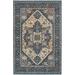 Blue/Navy 63 x 63 x 0.5 in Area Rug - Bungalow Rose 5'3" X 5'3" Transitional Oriental Area Rug, Navy Polypropylene | 63 H x 63 W x 0.5 D in | Wayfair