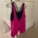 Athleta Tops | Athleta Workout Top With Built In Bra Size Small | Color: Black/Pink | Size: S
