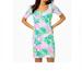 Lilly Pulitzer Dresses | Lilly Pulitzer Gavyn Henley T-Shirt Dress Blue Ibiza Pineapple Shake | Color: Green/Pink | Size: M