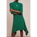 Anthropologie Dresses | Anthropologie Building 18 Emerald Green Dress Turtleneck Asymmetric Cut Out S | Color: Green | Size: S