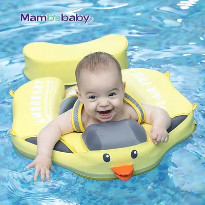 MAMBOBABY-Bouée de natation non gonflable pour bébé flotteur avec toit accessoires de piscine sans