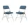 National Public Seating 3200 Series Premium 2 in. Fabric Upholstered Double Hinge Folding Chairs, 2 pk.