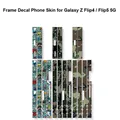 3M-Autocollants latéraux de téléphone anti-rayures colorés film de cadre pour SAMSUNG Z Flip4 5G