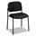 VL606 Series Stacking Armless Guest Chair, Black Fabric