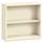 Metal Bookcase, Two-Shelf, 34-1/2w x 12-5/8d x 29h, Putty