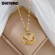 DIEYURO – collier avec pendentif lettre d'amour papillon en acier inoxydable 316L nouvelle