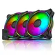 Cooler Master MF120 HALO-Ventilateur de refroidissement kit 3 en 1 silencieux et coloré ARGB PWM