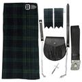 Black Watch Tartan 5 Piece Kilt Outfit - Size 34