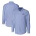Men's Cutter & Buck Powder Blue Seattle Seahawks Throwback Logo Big Tall Long Sleeve Stretch Oxford Button-Down Shirt
