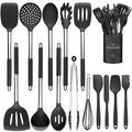 DGPCT 15 PCS Silicone Cooking Utensil Set, Stainless Steel Kitchen Utensils Set, Non-Stick Heat Resistant | Wayfair USWF-CJ-007