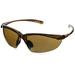Crossfire 9117 Sniper Safety Glasses HD Brown Flash Mirror Lens - Crystal Brown Frame
