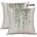 SR-HOME Set Of 2 Throw Pillow Covers Decorative Cotton Linen Cushion Cover Outdoor Sofa Home Pillow Covers Cotton Blend | 20 H x 20 W in | Wayfair