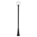 Red Barrel Studio® Black 1-Light 109.75" H Lamp Post (Full) Aluminium/Metal in Black/Gray | 109.75 H x 12 W x 12 D in | Wayfair