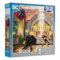 Ceaco 1000-Piece Thomas Kinkade DC Comics Hall Of Justice Interlocking Jigsaw Puzzle