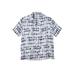 Men's Big & Tall KS Island Printed Rayon Short-Sleeve Shirt by KS Island in Blue Stripe Tie Dye (Size L)
