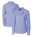Women's Cutter & Buck Powder Blue Florida Gators Oxford Stretch Long Sleeve Button-Up Shirt