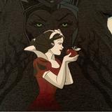 Disney Tops | Disney Snow White V-Neck T-Shirt, Size Large | Color: Gray | Size: L