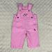 Carhartt Bottoms | Carhartt Pink Bib Overalls Size 3 Months Flowers Butterfly | Color: Pink | Size: 3mb