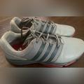 Adidas Shoes | Adidas Bounce Soft Spike Golf Shoes Men's 14. Gray With Red Accent | Color: Red/Silver | Size: 14