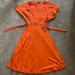 Zara Dresses | Bright Orange Dress With A Open Back And Ties | Color: Orange | Size: S