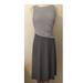 Ralph Lauren Dresses | Lauren Ralph Lauren Striped Mixed Media Jersey Dress, Size 6 | Color: Black/White | Size: 6p/Black