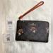 Coach Bags | Coach Corner Zip Wristlet In Signature Canvas Hedgehog Print Nwt Cc433 | Color: Brown/Tan | Size: Os