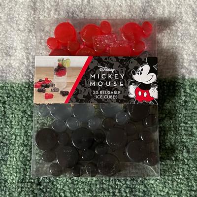 Disney Dining | Disney Figural Mickey Reusable Ice Cubes | Color: Black/Red | Size: Os