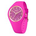 Ice-Watch - ICE glitter Neon pink - Rosa Damenuhr mit Silikonarmband - 021224 (Small)