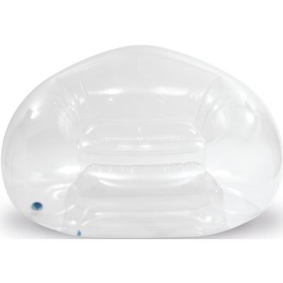 Luftsessel INTEX "TRANSPARENT BEANLESS BAG CHAIR" Luftbetten Gr. B/H/L: 127 cm x 74 cm x 137 cm, farblos (transparent) Wasserspielzeug