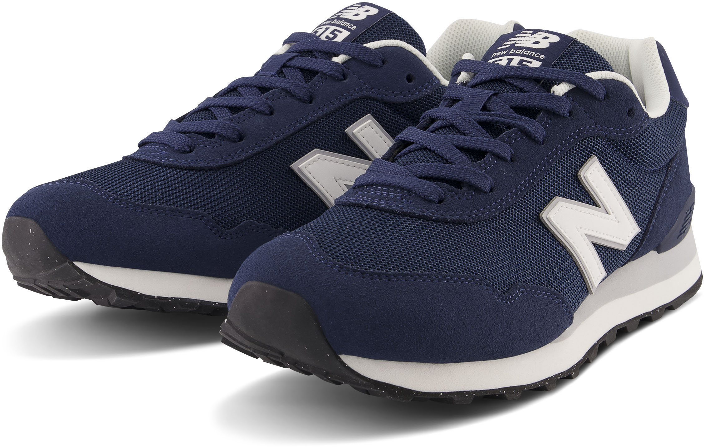 Sneaker NEW BALANCE "ML 515", Damen, Gr. 47,5, blau (navy, weiß), Leder, Textil, Schuhe Sneaker