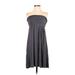 Gabriella Rocha Casual Dress - A-Line: Gray Solid Dresses - Women's Size Small
