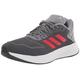 Adidas Men's Duramo 10 Running Shoe, Grey/Vivid Red/Iron Metallic (Wide), 10.5