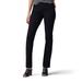 Lee Jeans Women's Flex Motion Straight Leg Jean (Size 10) Black, Cotton,Polyester,Rayon,Spandex