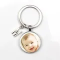 Pendentif personnalisé en forme de cœur pour Photo bébé enfant père famille mère frère