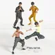 Mini figurines en PVC du roi du Kung Fu Bruce Lee jouets modèles 10cm ensemble de 4 pièces